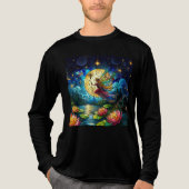 Stained Glass Moonlight Flight Fairy  Tri-Blend Shirt (Voorkant volledig)