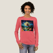 Stained Glass Moonlight Flight Fairy  Tri-Blend Shirt (Voorkant)