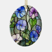 Stained glass morning glories keramisch ornament (Rechts)