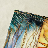 Stained Glass Ocean Sunset Beach Towel Strandlaken (In situ)