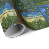 Stained Glass Olive Tree Wrapping Paper – Nature  Cadeaupapier (Rol Hoek)