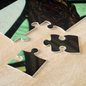 Stained Glass Owl Jigsaw - 2 Puzzle Legpuzzel (Zijkant)