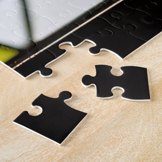 Stained Glass Owl Jigsaw Puzzle Legpuzzel (Zijkant)