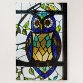 Stained Glass Owl Jigsaw Puzzle Legpuzzel (Verticaal)