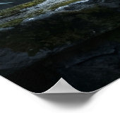 Stained Glass Owl Moonlight Poster (Hoek)