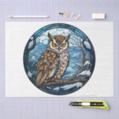 Stained Glass Owl Tissuepapier (Craft)