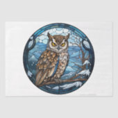 Stained Glass Owl Tissuepapier (Voorkant)