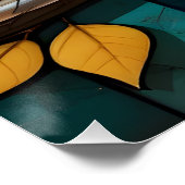 Stained Glass Owl Wall Art Canvas for Office Study Perfect Poster (Hoek)