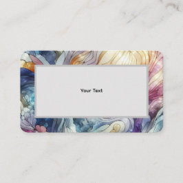 Stained glass pastel colourful abstract visitekaartje
