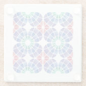 Stained Glass (Pattern - Daylight) Glazen Onderzetter (Achterkant)