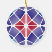 Stained Glass (Radial - Daylight) Keramisch Ornament (Voorkant)