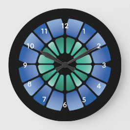 Stained Glass (Radial - Midnight) Grote Klok