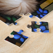 Stained Glass Ragdoll Cat Jigsaw Puzzle Legpuzzel (Zijkant)