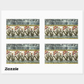 Stained Glass Rechthoekige Sticker (Vel)