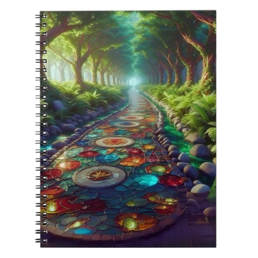 Stained Glass Road Notebook Notitieboek (Voorkant)
