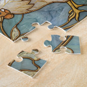 Stained Glass Roosters Elegant Chicken Farmhouse Legpuzzel (Zijkant)