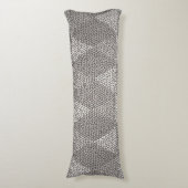 Stained Glass Silver Diamond Pattern Lichaamskussen (Voorkant Verticaal)