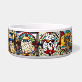 Stained Glass Small Dog Bowl Voerbakje