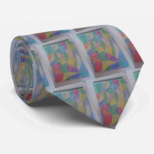 stained glass style stropdas (Opgerold)