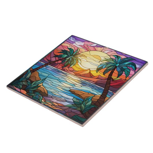 Stained Glass Tegeltje (Zijkant)