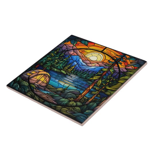 Stained Glass  Tegeltje (Zijkant)