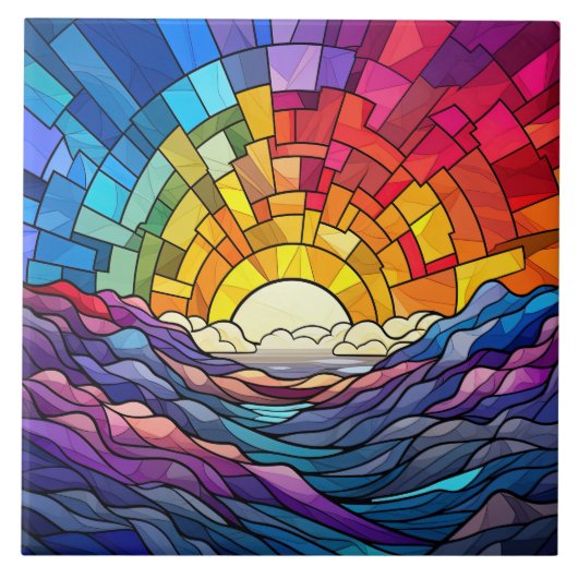 Stained Glass Tegeltje (Voorkant)