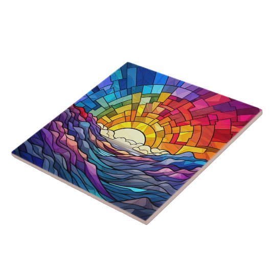 Stained Glass Tegeltje (Zijkant)