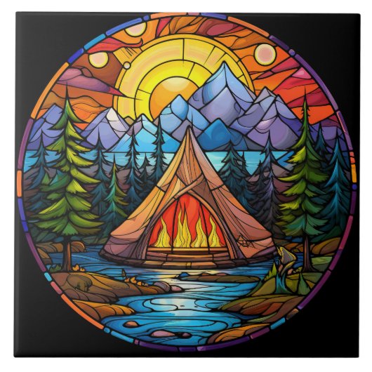 Stained Glass Tegeltje (Voorkant)