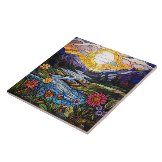 Stained Glass Tegeltje (Zijkant)