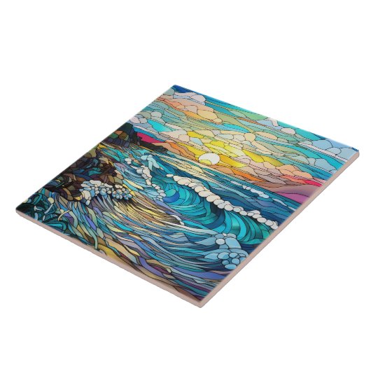 Stained Glass Tegeltje (Zijkant)