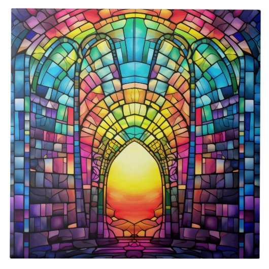 Stained Glass Tegeltje (Voorkant)