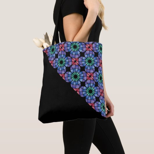 Stained Glass (Triangular - Midnight) Tote Bag (Dichtbij)