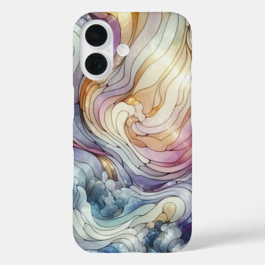 Stained glass wave Case-Mate iPhone case (Achterkant)
