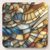 Stained Glass Waves Bier Onderzetter (Voorkant)