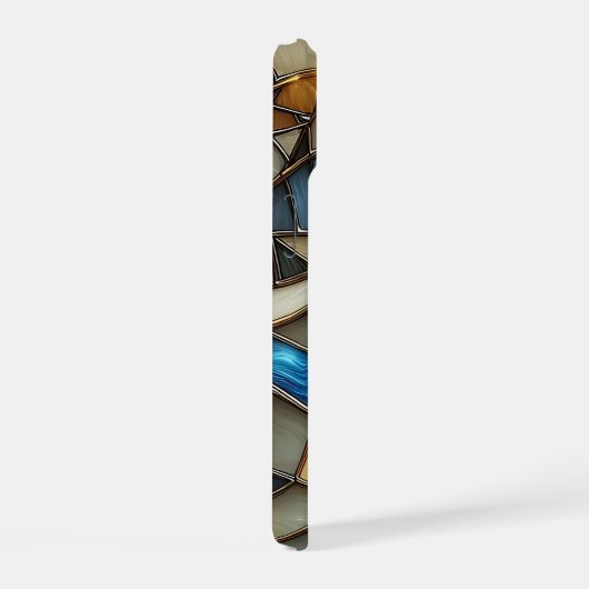 Stained Glass Waves iPhone 15 Case (Rechterkant)