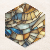 Stained Glass Waves Kartonnen Onderzetters (Voorkant)