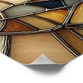 Stained Glass Waves Poster (Hoek)