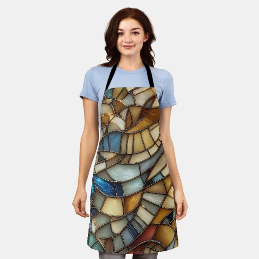 Stained Glass Waves Schort (Gedragen)