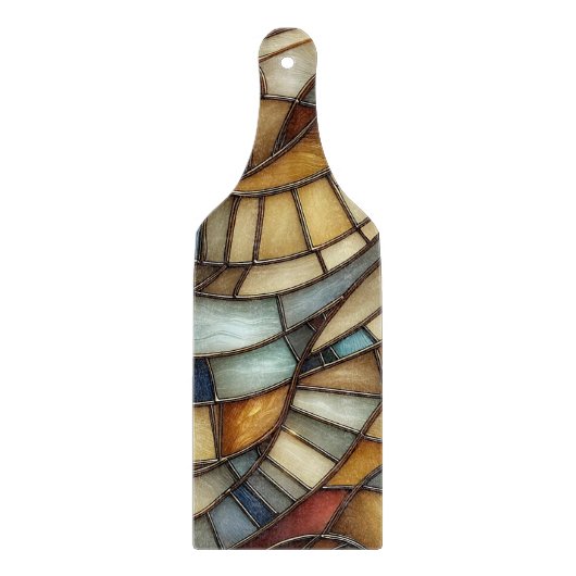 Stained Glass Waves Snijplank (Voorkant)