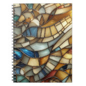 Stained Glass Waves Spiral Notebook Notitieboek (Voorkant)