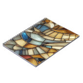 Stained Glass Waves Spiral Photo Notebook Notitieboek (Linkerzijde)
