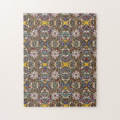 Stained glass window colorful mosaic  legpuzzel (Verticaal)