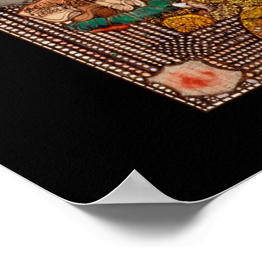 Stained Glass Window Design of St. Gobnait Poster (Hoek)