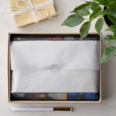 Stained Glass Winter Village Tissuepapier (Geschenk)