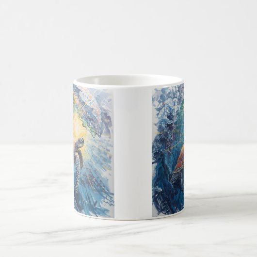 Stained Sea Turtle Koffiemok (Center)