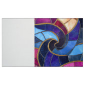 Stainglass Blue Purple Design Stof (Fat Quarter)