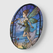 Stainglass Fairy Grote Klok (Hoek)