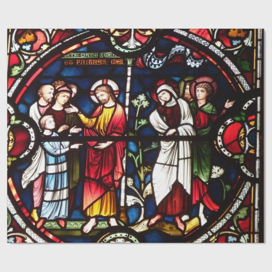 Stainglass WIndow van de kathedraal van Salisbury Cadeaupapier (Vlak)