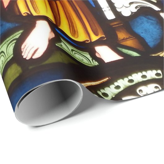 Stainglass WIndow van de kathedraal van Salisbury Cadeaupapier (Rol Hoek)