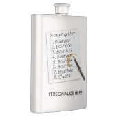 STAINLESS FLASK - BOURBON LOVERS SHOPPT LIST HEUPFLES (Rechts)
